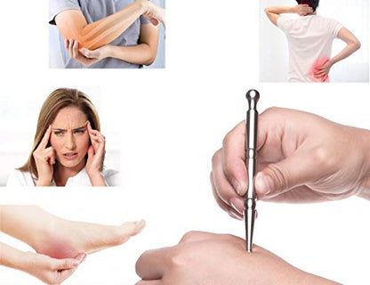 Acupuncture Pen-TMJ Massager Deep Tissue Massage Tool-Trigger Point Massage Relief Pain Therapy Tools Full Body Relaxing Trigger Self-Massage Acupressure Bar (A) - style: A