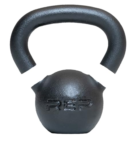 REP Fitness Kettlebell Set and Singles, 4kg to 24kg, 9lb to 53lb Weight Range, Cast Iron, Strength Exercise Training, Home Gym, Power Workout Equipment, Free Weights, Dumbbell Alternative - style: 4 kg