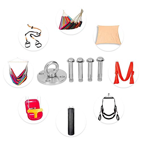 Ceiling Mounts Cast Stainless Steel Swing Hangers, Wall Ceiling Mount Bracket for Suspension Strap Trainer, Ceiling Anchor Swing Hardware, Yoga Swing,Hammock