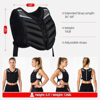 Abahub 10lb Weighted Vest for Men and Women