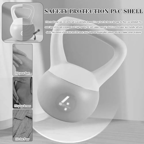 Kettlebell Weights Women's Fitness Shaping Soft Kettle Bells, Home Squat Training Dumbbell, Does Not Damage The Floor, Deadlift/Lift/Rowing(Brown-10kg) - color: Brown-10kg