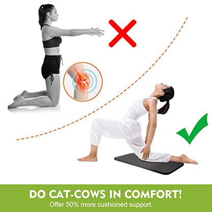 Ewedoos Yoga Knee Pad Cushion - Non-Slip Mat for Floor Exercises - Yoga Mat Accessory