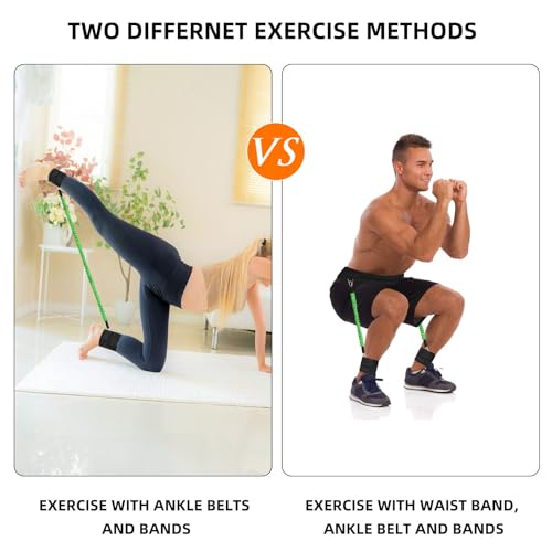 Vertical Jump Trainer, Leg Resistance Bands Set to Improve Strength Agility Focus Speed, Basketball Volleyball Baseball Tennis Football Exercise Equipment