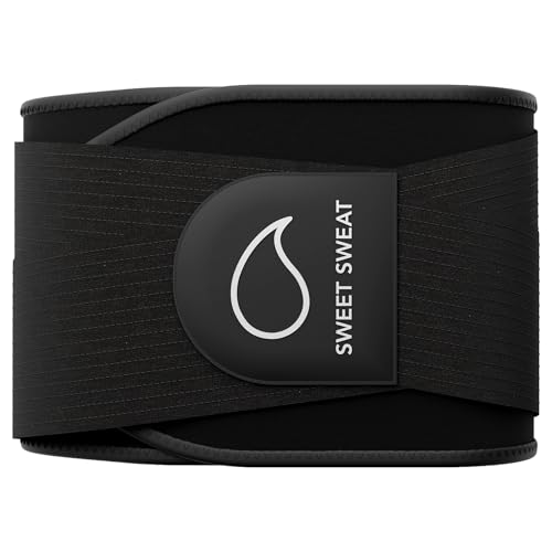 Sports Research® Sweet Sweat Waist Trimmer Pro Series - Shapewear Fitness Belt w/Adjustable Straps for a Tighter Support