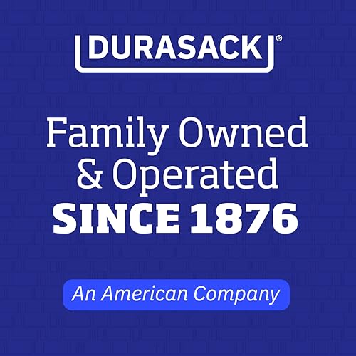 DURASACK Heavy Duty Sand Bags with Tie Strings Empty Woven Polypropylene Sand-Bags for Flood Control with 1600 Hours of UV Protection, 50 lbs Capacity, 14x26 inches, White, Pack of 10
