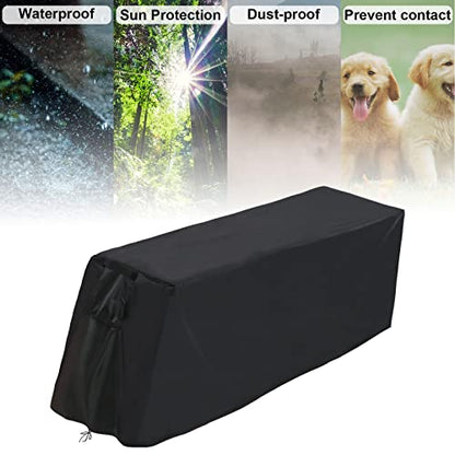 Weight Bench Cover - Exercise Workout Bench Cover Waterproof Protective Covers for Sit-Up Board, Black - size: 55"L×18"W×16"H
