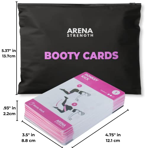Workout Cards - Instructional Fitness Deck for Booty Band Workouts, Beginner Fitness Guide for Resistance Band Training Exercises at Home. Includes Workout Routines. - style: Booty/Legs
