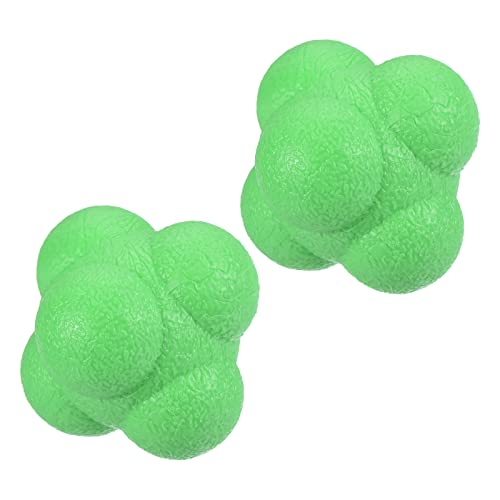 PATIKIL Bounce Reaction Balls Coordination Training Ball Agility Trainer TPR High Difficulty for Speed Reflex - color: Green