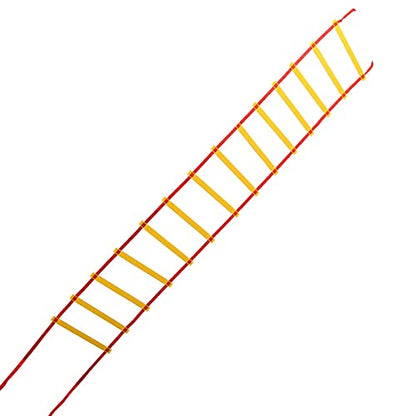 14 Rung Alacrity Speed Training Ladder for Soccer and Football with Storage Bag, Made of Durable PP Plastic and High-Density Braid Belt, Easy to Carry and Store