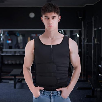 Men's Double Blet Fitness Vest - size: X-Large