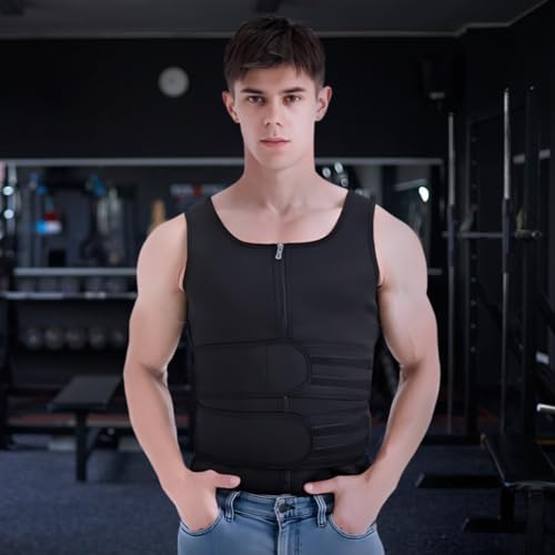 Men's Double Blet Fitness Vest - size: Large