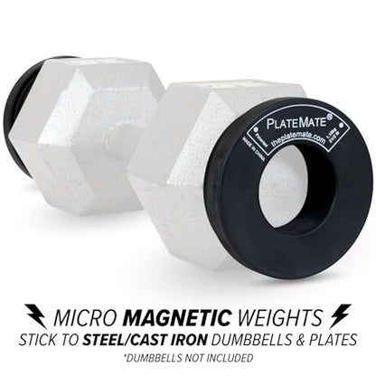 PlateMate Microload Pair 2 1/2 lb. Magnetic Donut Weights (5 lb. Set)