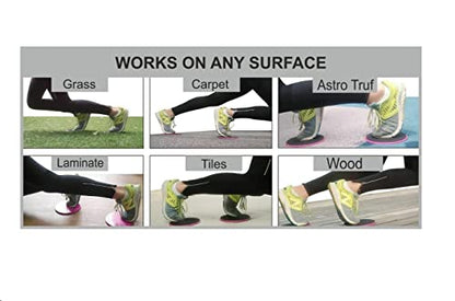 Vector X Core Sliders Dual Sided Gliding Disc Double Sided Gliding Discs Total Body Workout Equipment Exercise Core Sliders- Dual Sided Gliding Discs,Ab, Back, Hip Leg Exercise Gear for Gym Home