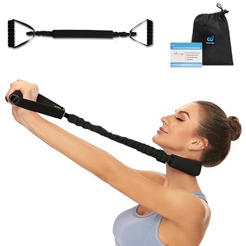 Neck Stretcher Exerciser, FSA/HSA Eligible, Cervical Traction Device for Neck Pain Relief and Spine Alignment. Portable Neck Traction Exerciser for Home/Office, Neck and Shoulder Relaxer Easy to Pull. - size: 30-35 Pounds