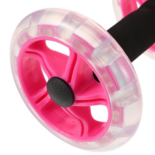 Kisangel 2pcs Double Ab Roller Wheels, Exercise Roller Weight Loss Equipment, Portable Workout Fitness for Abdominal Home Office