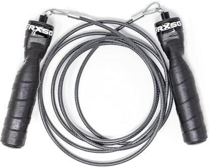 Jump Rope - Black Ops Ergonomic Handles with Trans Black Cable Buff 3.4 | Jump Smart Weighted Speed Rope for Sports & Fitness, MMA, HIIT, Cardio Workout - size: Large