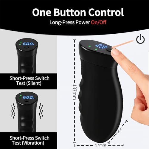 Digital Grip Strength Trainer, 0–440 lb Hand Gripper Strengthener with Real-Time Display (No Sound), 2 Modes: Test & Smart Vibration, Ergonomic Hand Grip & Forearm Strengthener, USB-C Rechargeable Hand Exerciser - color: Black
