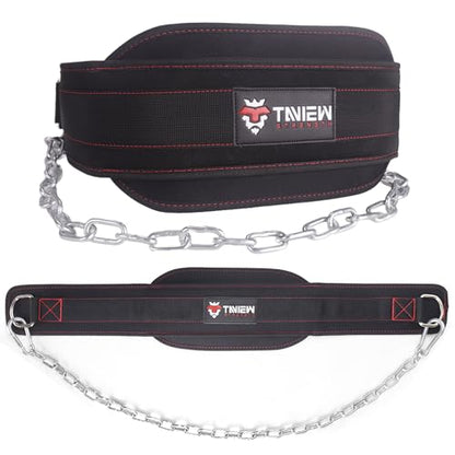 Heavy Duty Dip Belt With Chain - Weighted Pull Up Belt for Workout