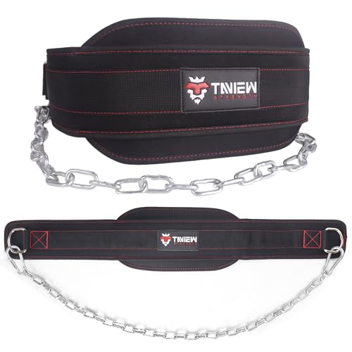 Heavy Duty Dip Belt With Chain - Weighted Pull Up Belt for Workout