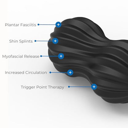 Spacer Mobility EI8HTBALL - Foot Roller for Plantar Fasciitis, Myofascial Release, Peanut Massage Ball for feet and Overall Body
