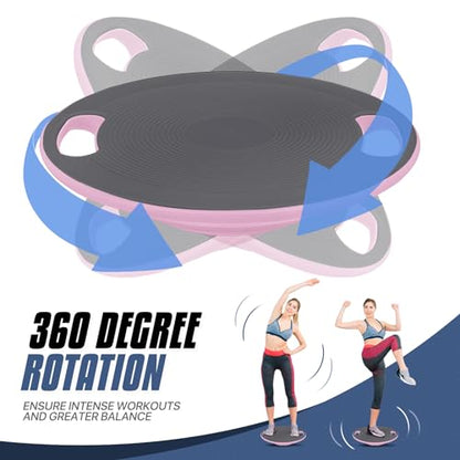 MADOG Wobble Balance Board for Adults, 15.5" TPR Non-slip Surface with Handle for Workout Core Trainer Physical Therapy, Home Gym Stability Board