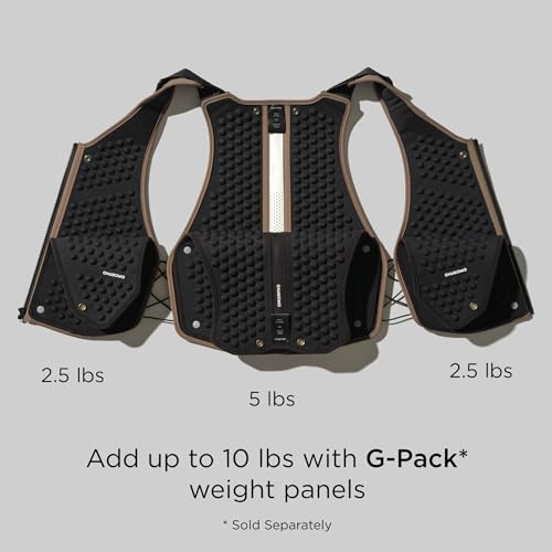 Men's G-Vest Icon Weighted Vest, 10 lb Base Weight - color: Black Earth, size: S-M