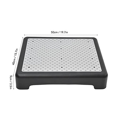 Extra Large Half Step for Seniors, 50x40cm Anti-Slip Stackable Platform