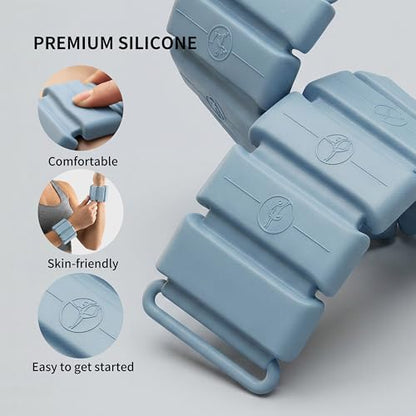 PROIRON Wrist & Ankle Weights Set of 2 (1 lb/2 lb Each) Adjustable Wrist Weights for Women Men,Soft Silicone arm & Leg weights for Walking,Pilates,Yoga,Workout,Strength Training