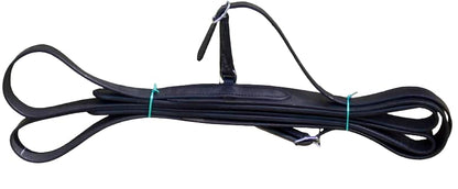 RESISTANCE Miniature Horse Black Patent Leather Driving Harness with Red and White Trim
