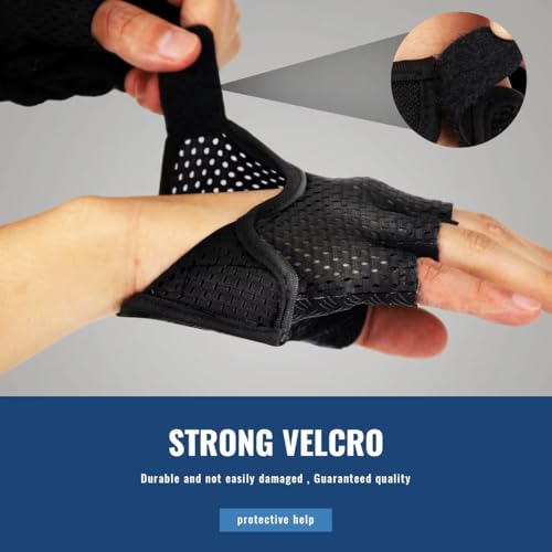 Utaly Cycling Gloves for Men Women Half Finger Breathable Non-Slip Anti-Callus Biking Gloves for Fitness