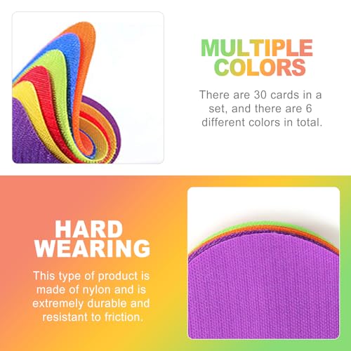 30-Pack Poly Spots & Non-Floor Markers – Flat Sit Spots for Gym Class, Classroom Rugs & Kids’ Agility Training (Durable, Easy to Clean, Ideal for Fitness & School Activities)