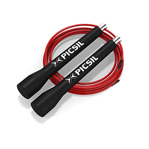 PICSIL - Professional Crosstraining Jump Rope | Double Bearings for Greater Speed | Adjustable and Ergonomic | Ideal for Fitness, Boxing, MMA | Unisex Jump Rope | ABS Material