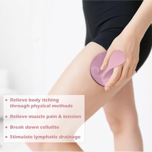 Lymphatic Massage Roller for Cellulite Remover Body Sculpting - Handheld Cellulite Massage Tool for Body Bloat Blood Circulation Lymphatic Drainage Pink - size: Steel Roller-pink
