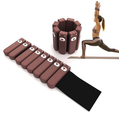 Wrist & Ankle Weights – 2 lbs / 1 lb Pair, Silicone-Wrapped Adjustable Wearable Weights for Toning, Walking, Pilates & Yoga