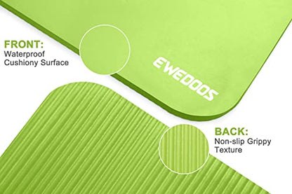 Ewedoos Yoga Knee Pad Cushion - Non-Slip Mat for Floor Exercises - Yoga Mat Accessory