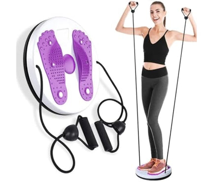 Waist Twisting Disc Unisex Waist Trainer Abdominal Exercise Foot Massage Plate Workout Home Gym Body Building Weight Loss Fitness Equipment