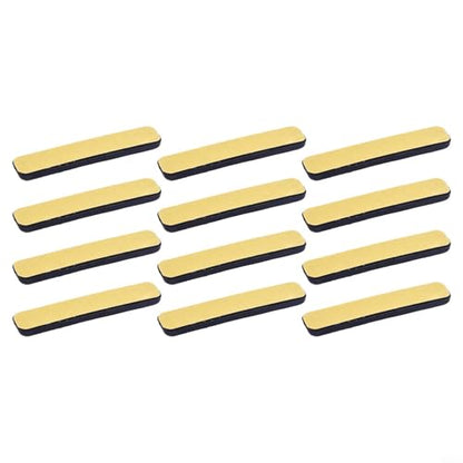 12-Pack Furniture Sliders Gliders, 15x75mm PTFE Floor Protectors for Smooth Silent Moving, Wear-Resistant Movers to Prevent Scratches on Hardwood for TILE Carpet and Protect