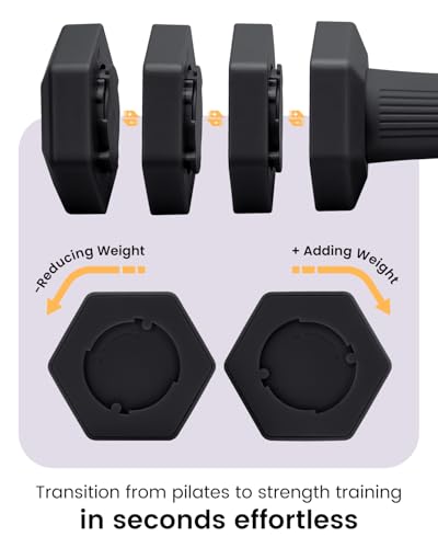 Adjustable Dumbbells Set, 4 in 1 Hand Weights Set for Women Men 10 LB/ 12 LB Dumbbell Pair Each 2lbs 3lbs 4lbs 5lbs Weights Dumbbells Set with TPU Soft Rubber Handle for Home Gym Exercise Fitness - color: Black, style: 10 lbs Pair [5 lbs Each]