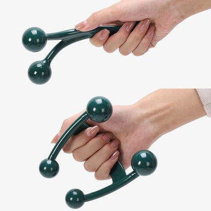 2 Pack Pressure Point Massage Tool Palm Massage Tool Multi Trigger Point Massager Handheld Back Massager for Upper Back Shoulder Blade Lower Back Knot Head Neck Stiffness Muscle Tension Relief