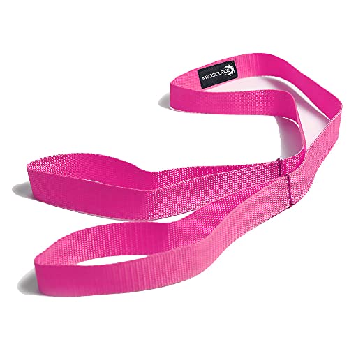 Tumble Pro X Ankle Straps Kit – Cheerleading Standing Tumbling Equipment, Gymnastics Backhandspring Trainer – Includes Flexibility Stunt Stretch Strap – Blue, Pink, Purple