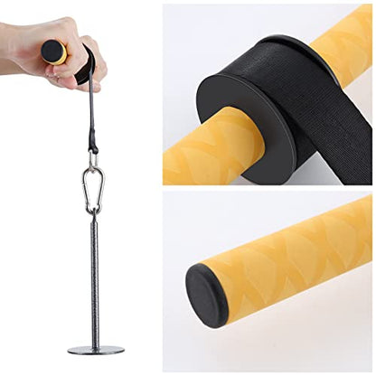 PELLOR Wrist and Forearm Blaster, Wrist Roller & Forearm Roller with Anti-Slip Grip Handles, Forearm Strength Trainer Ideal for Grip Strength, Muscle Building, Rehabilitation