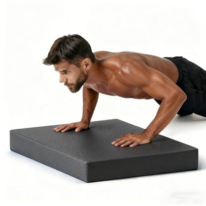 High-Density Balance Pad, Extra Large Balance Pad for Physical Therapy, TPU Foam Balance Board for Rehabilitation Stability Workout Knee and Ankle Exercise