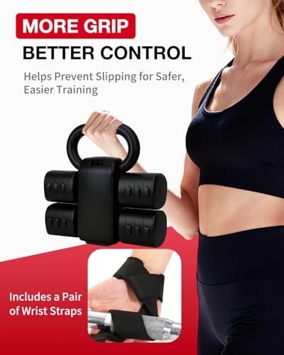 Adjustable 2-in-1 Dumbbell & Kettlebell Set, Free Hand Weight 4.4lb~11lb for Home Gym Training - color: Black