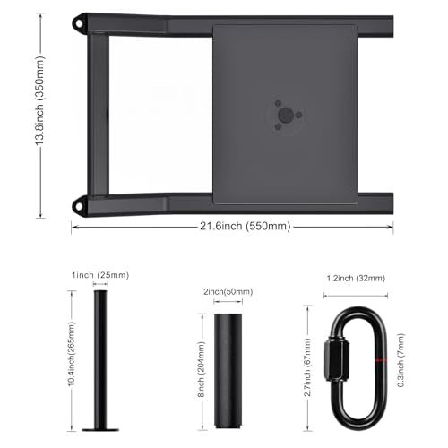 SELEWARE Weight Sled Workout Sled Fitness Strength Training Sled Speed Training Sled for Athletic Exercise and Speed Improvement Suitable for 1" and 2" Weight Plates