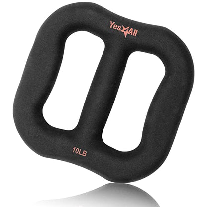 Yes4All 3-in-1 Multifunctional Neoprene Dumbbell/Multi-Usage Dumbbell with Solid Core, Ergonomic Curve,Black