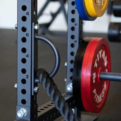Titan Fitness Battle Rope Anchor Fits T-3 & X-3 Series Power Racks, Rack-Mounted D-Ring Attachment for Battle Ropes, Straps, Suspension Training