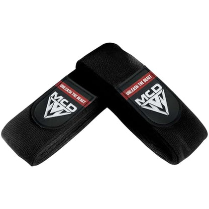 MCD Boxing Wraps for Men & Women 4.5m/180” Boxing Hand Wraps for Bᴏxing Gloves with Thumb Loop Muay Thai Hand Wrаps Semi-Elastic Wrist Wrаps Bᴏxing Wrap for MMA, Muay Thai & Martial Arts Training - color: Black
