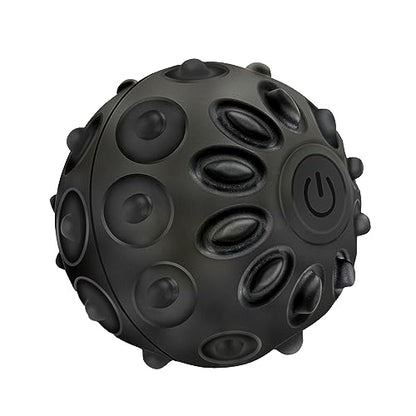 Vibrating Massage Ball, Silicone Recovery Roller with 2 Massage Speeds, Textured Massager Ball for Muscles and Tissues, Post-Workout Recovery Device, Battery Operated and Easy to Clean