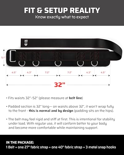 THEFITGUY Original Multi-Attachment Belt for Cable Squats & Hip Thrusts