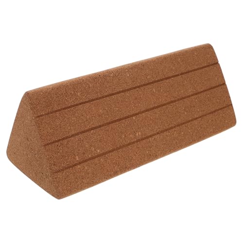 Triangle Cork Yoga Blocks Set, Non-Slip High Density Exercise Bricks for Pilates and Fitness, Lightweight Support Blocks for Stretching, Balance, and Movement Practice